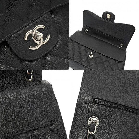 CHANEL Matrasse W flap ChainShoulder 11.8" Black/Noir - Picture 6 of 12